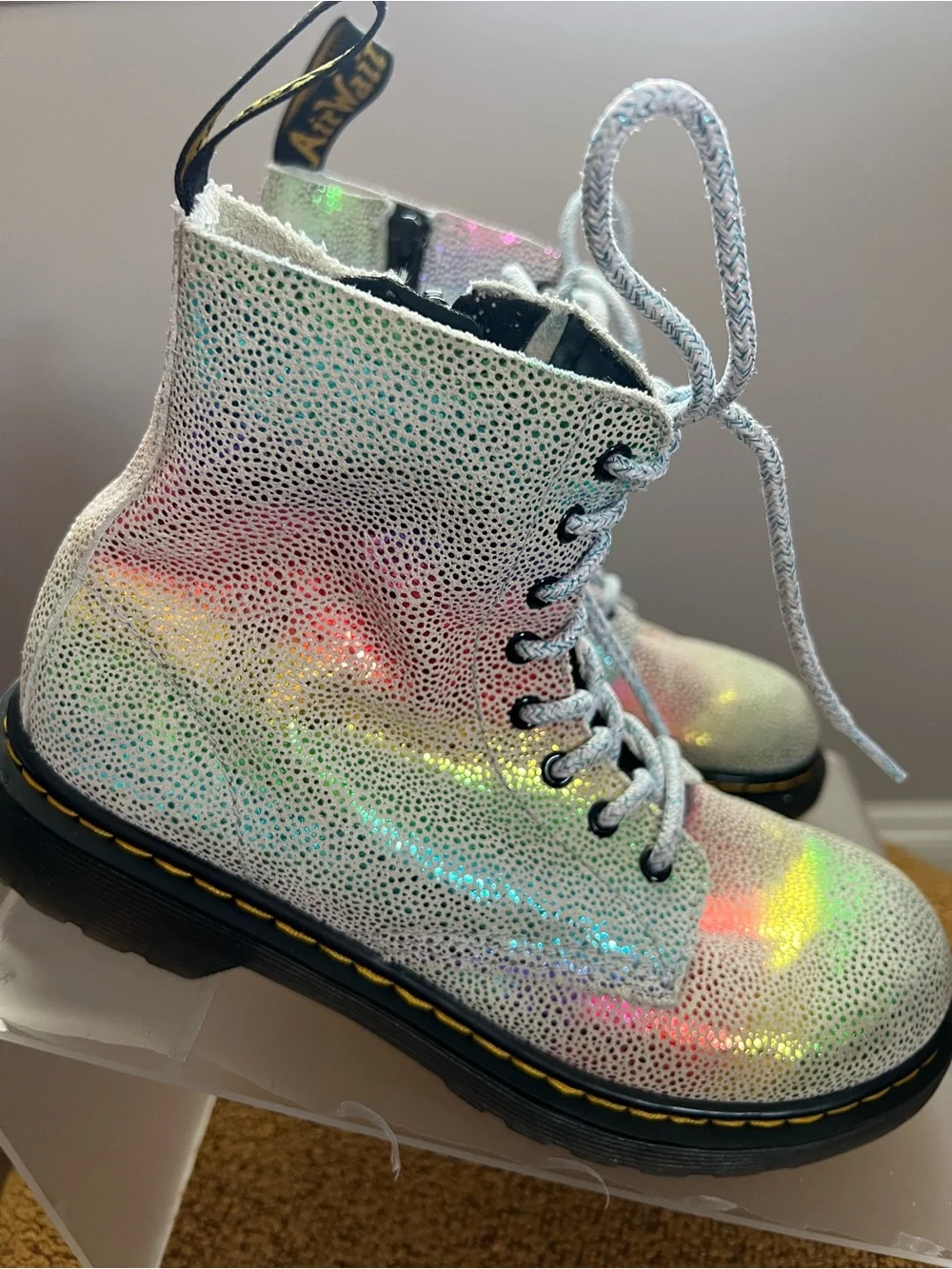 Dr. Martens 1460 Glitter Boots Size 3
